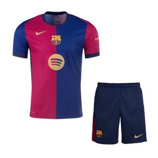 Maglia Barcellona Prima Bambino 2024/2025 Blu Rosso