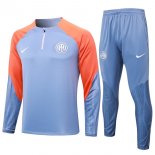 Felpa Allenamento Inter Milan 2024/2025 Grigio Arancione 3