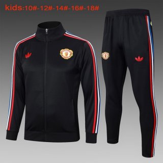 Bambino Giacca Manchester United 2024/2025 Nero Rosso