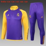 Bambino Felpa Real Madrid 2024/2025 Porpora Giallo Bambino Felpa Real Madrid 2024/2025 Porpora Giallo