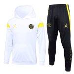 Felpa Cappuccio Paris Saint Germain 2023/2024 Bianco Felpa Cappuccio Paris Saint Germain 2023/2024 Bianco