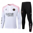 Felpa Allenamento PSG 2024/2025 Bianco Rosa