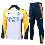 Felpa Allenamento Real Madrid 2024/2025 Bianco Giallo 3