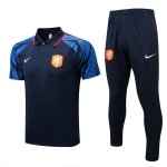 Polo Paesi Bassi Set Completo 2022-2023 Blu Polo Paesi Bassi Set Completo 2022-2023 Blu