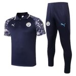 Polo Manchester City Set Completo 2020/2021 Porpora Nero Polo Manchester City Set Completo 2020/2021 Porpora Nero