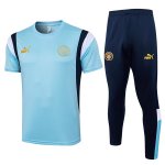 Maglia Manchester City Set Completo 2024/2025 Blu Maglia Manchester City Set Completo 2024/2025 Blu