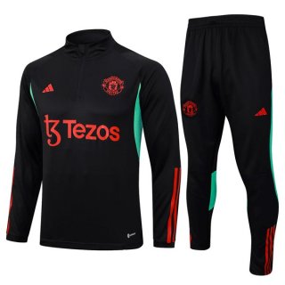 Felpa Manchester United 2024 Nero Rosso