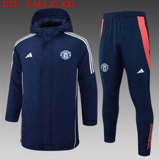 Piumino Manchester United Set Completo 2024/2025 Blu