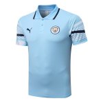Polo Manchester City 2022-2023 Blu Polo Manchester City 2022-2023 Blu