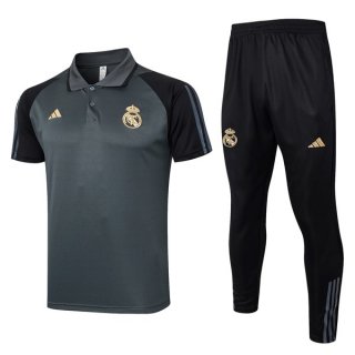 Polo Real Madrid Set Completo 2024/2025 Grigio