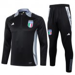 Felpa Allenamento Italia 2024/2025 Nero Grigio 3