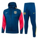 Felpa Cappuccio Barcellona 2024/2025 Blu 5