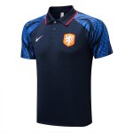 Polo Paesi Bassi 2022-2023 Blu Polo Paesi Bassi 2022-2023 Blu