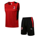 Maglia AC Milan Senza Maniche 2022 Rosso Nero Maglia AC Milan Senza Maniche 2022 Rosso Nero