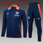 Bambino Giacca Manchester United 2024/2025 Blu Arancione 3 Bambino Giacca Manchester United 2024/2025 Blu Arancione 3