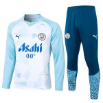 Felpa Manchester City 2024/2025 Bianco Blu Felpa Manchester City 2024/2025 Bianco Blu