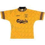 Thailandia Maglia Liverpool Seconda Retro 1994 1996 Giallo Thailandia Maglia Liverpool Seconda Retro 1994 1996 Giallo