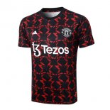 Maglia Formazione Manchester United 2024/2025 Nero Rosso