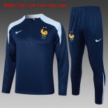 Bambino Felpa Allenamento Francia 2024/2025 Blu 3