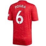 Maglia Manchester United NO.6 Pogba Prima 2020/2021 Rosso Maglia Manchester United NO.6 Pogba Prima 2020/2021 Rosso