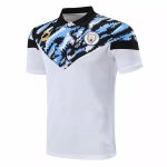 Polo Manchester City 2020/2021 II Blu Bianco Polo Manchester City 2020/2021 II Blu Bianco