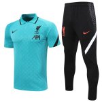 Polo Liverpool Set Completo 2020/2021 Verde Nero Polo Liverpool Set Completo 2020/2021 Verde Nero