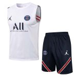Maglia Paris Saint Germain Senza Maniche Set Completo 2022 Bianco Maglia Paris Saint Germain Senza Maniche Set Completo 2022 Bianco