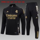 Bambino Felpa Allenamento Real Madrid 2024/2025 Nero Giallo 3