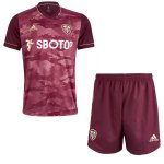 Maglia Leeds United Terza Bambino 2020/2021 Borgogna Maglia Leeds United Terza Bambino 2020/2021 Borgogna