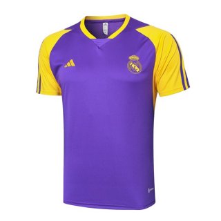 Maglia Formazione Real Madrid 2024/2025 Porpora Giallo