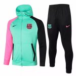 Giacca Cappuccio Barcellona 2020/2021 Verde Rosa Giacca Cappuccio Barcellona 2020/2021 Verde Rosa