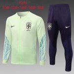 Bambino Giacca Brasile 2022/2023 Verde Porpora Bambino Giacca Brasile 2022/2023 Verde Porpora