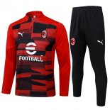 Felpa Allenamento AC Milan 2024/2025 Rosso