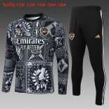 Bambino Maglia Training Arsenal 2024/2025 Nero Bianco