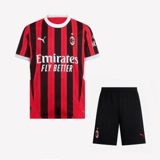 Maglia AC Milan Prima Bambino 2024/2025 Nero