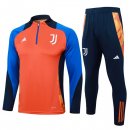 Felpa Allenamento Juventus 2024/2025 Arancione Blu 3