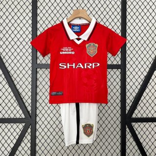 Maglia Manchester United Prima Bambino Retro 1999 2000