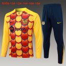 Bambino Felpa Allenamento Barcellona 2024/2025 Giallo Rosso 3