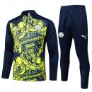 Felpa Allenamento Manchester City 2024/2025 Giallo Blu