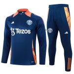 Felpa Allenamento Manchester United 2024/2025 Blu 3 Felpa Allenamento Manchester United 2024/2025 Blu 3
