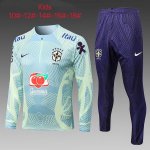Bambino Giacca Brasile 2022/2023 Verde Porpora 2 Bambino Giacca Brasile 2022/2023 Verde Porpora 2