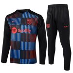 Felpa Allenamento Barcellona 2024/2025 Blu Nero Felpa Allenamento Barcellona 2024/2025 Blu Nero