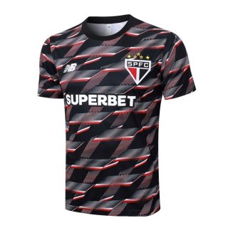 Maglia Formazione Sao Paulo 2024/2025 Nero Rosso