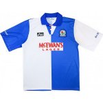 Thailandia Maglia Blackburn Rovers Prima Retro 1994 1995 Bianco Blu Thailandia Maglia Blackburn Rovers Prima Retro 1994 1995 Bianco Blu
