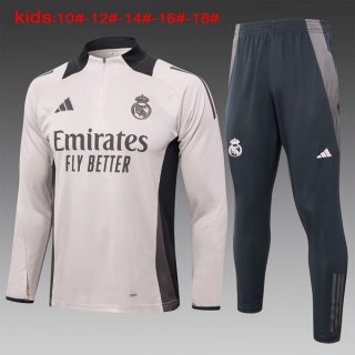 Bambino Felpa Allenamento Real Madrid 2024/2025 Rosa 3