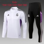 Bambino Felpa Real Madrid 2023 Bianco Nero Bambino Felpa Real Madrid 2023 Bianco Nero