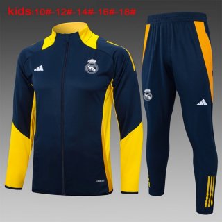 Bambino Giacca Real Madrid 2024/2025 Blu Giallo 3