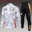 Bambino Felpa Allenamento Real Madrid 2024/2025 Grigio 3