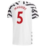 Maglia Manchester United NO.5 Maguire Terza 2020/2021 Bianco Maglia Manchester United NO.5 Maguire Terza 2020/2021 Bianco