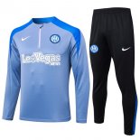 Felpa Allenamento Inter Milan 2024/2025 Grigio Blu 3